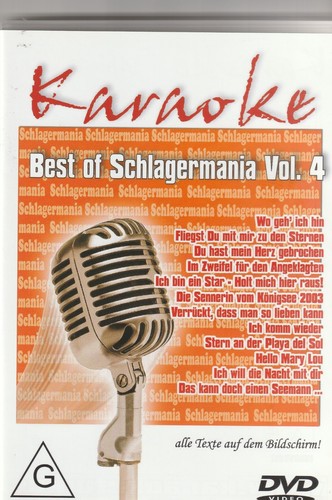 Dvd karaoke schlagermania - dvd,